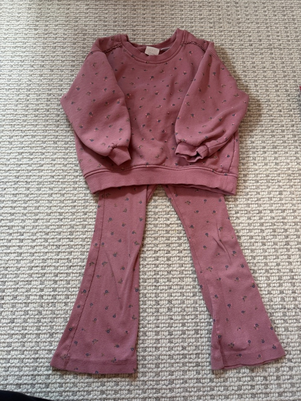 Zara Dusty Rose Two-Piece Matching Set